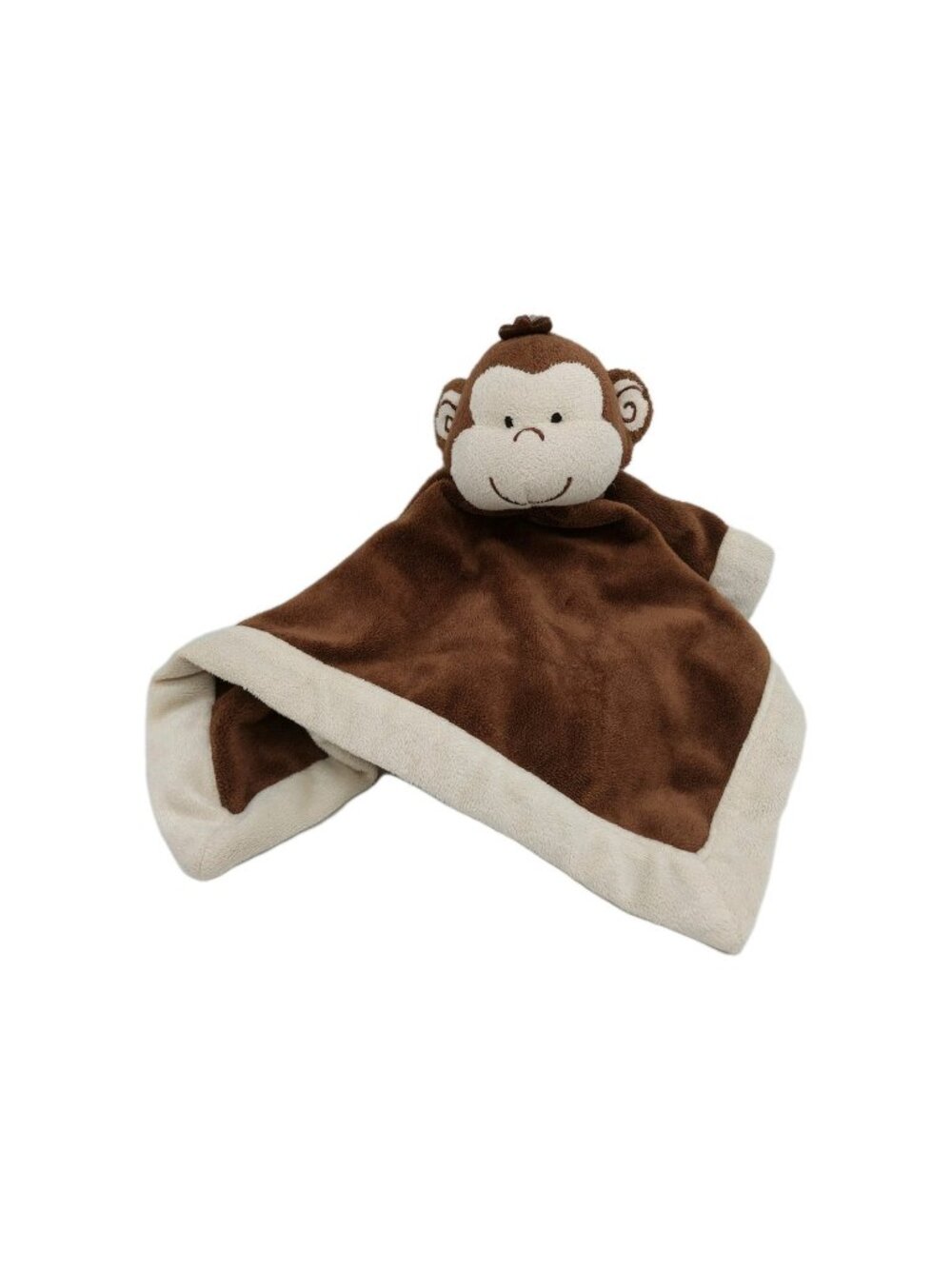 Tiddliwinks Monkey "Velour" Soft Baby Security Blanket Blankie Plush Lovey